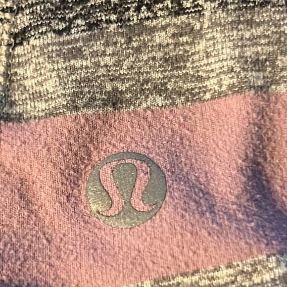 Lululemon Race Your Pace Long Sleeve Tee Triplet Twin Stripe Berry - Picture 9 of 10
